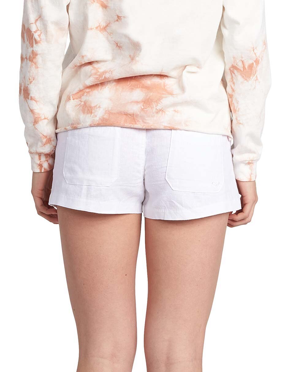 Salida de playa short Roxy con listón para mujer