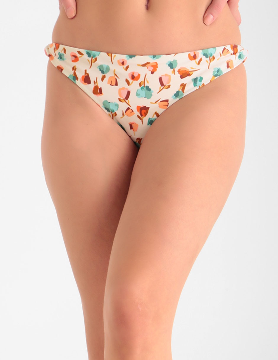 Bikini estampado floral a la cadera para mujer