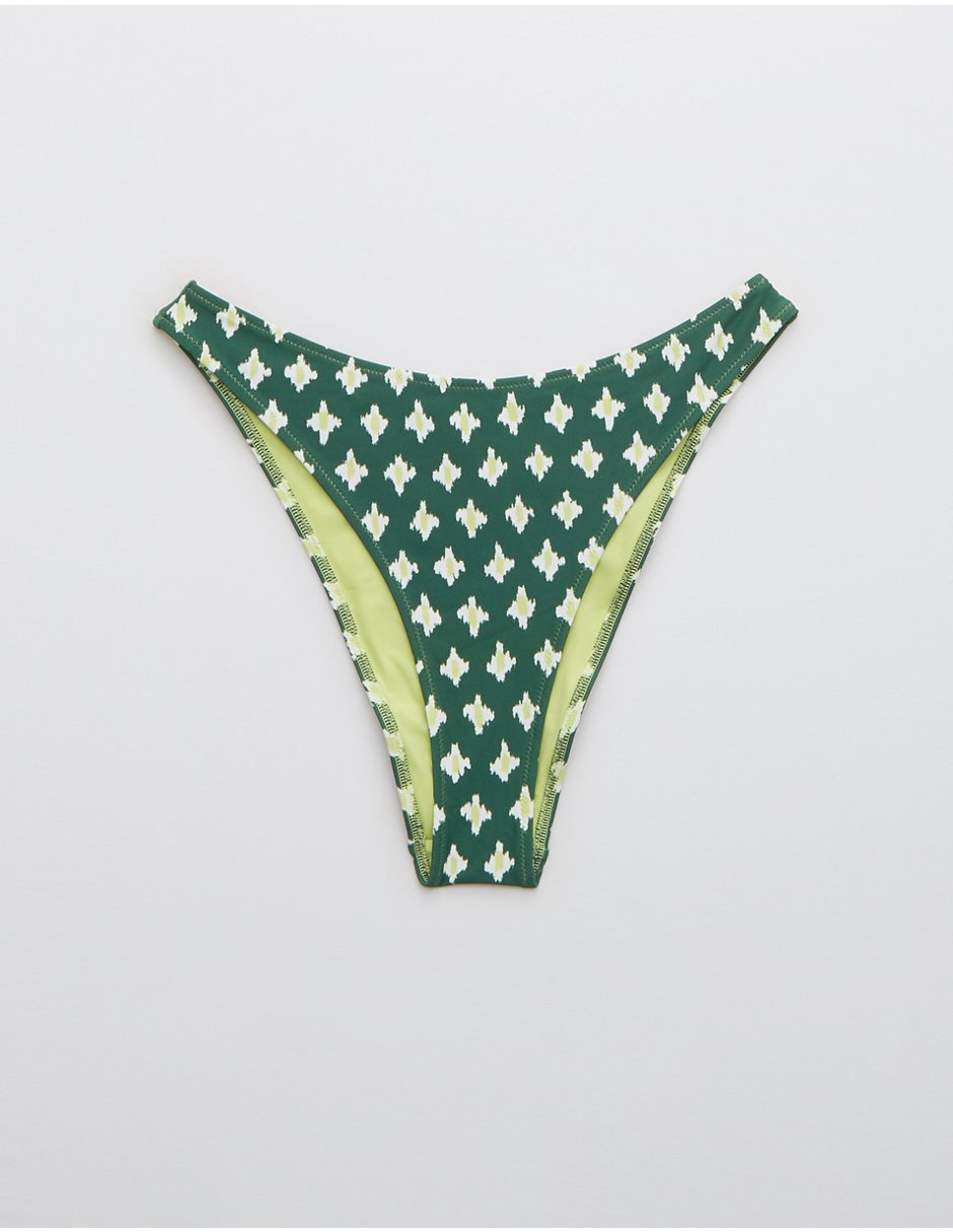 Cheeky bikini estampado a la cadera para mujer