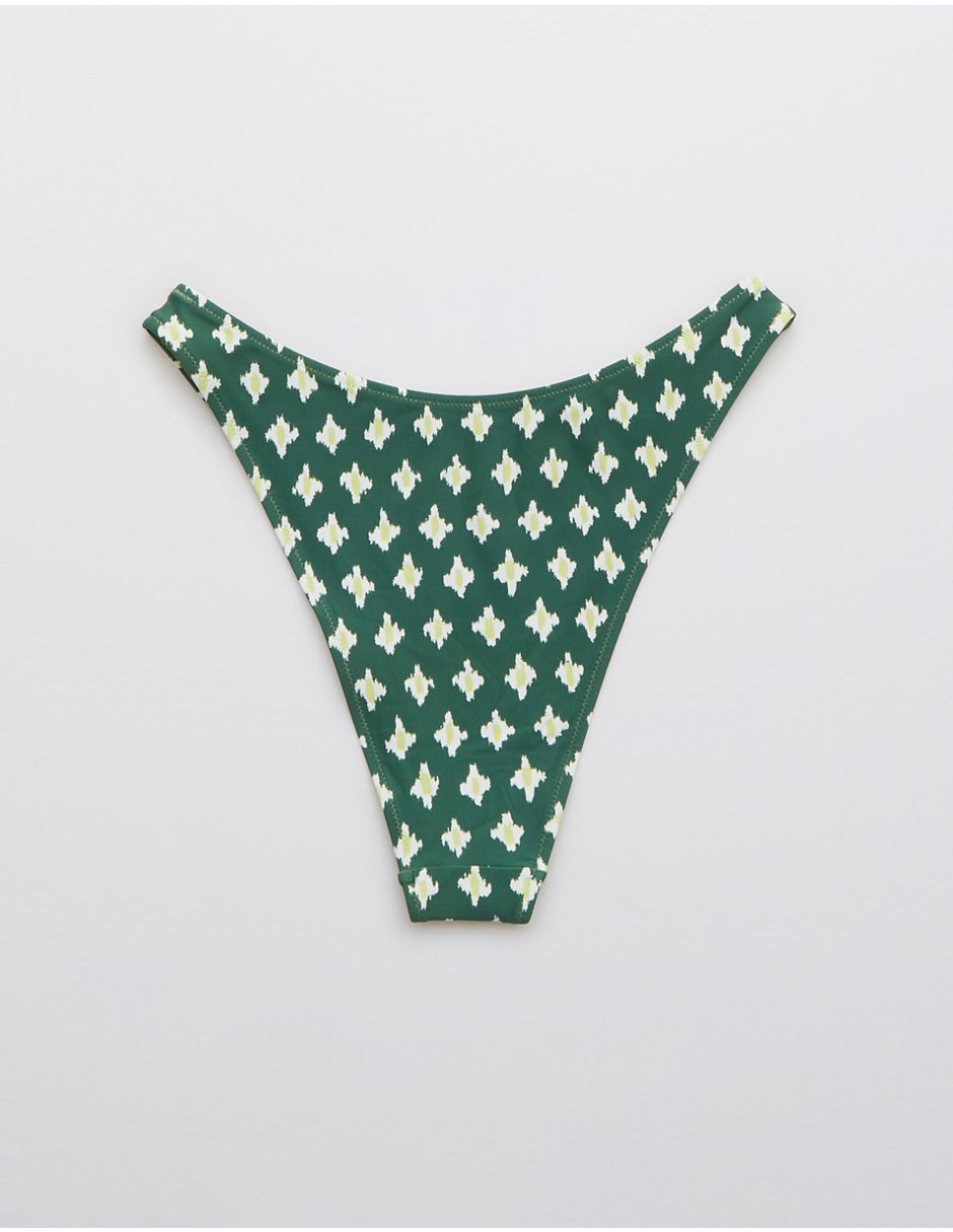 Cheeky bikini estampado étnico a la cadera para mujer 5
