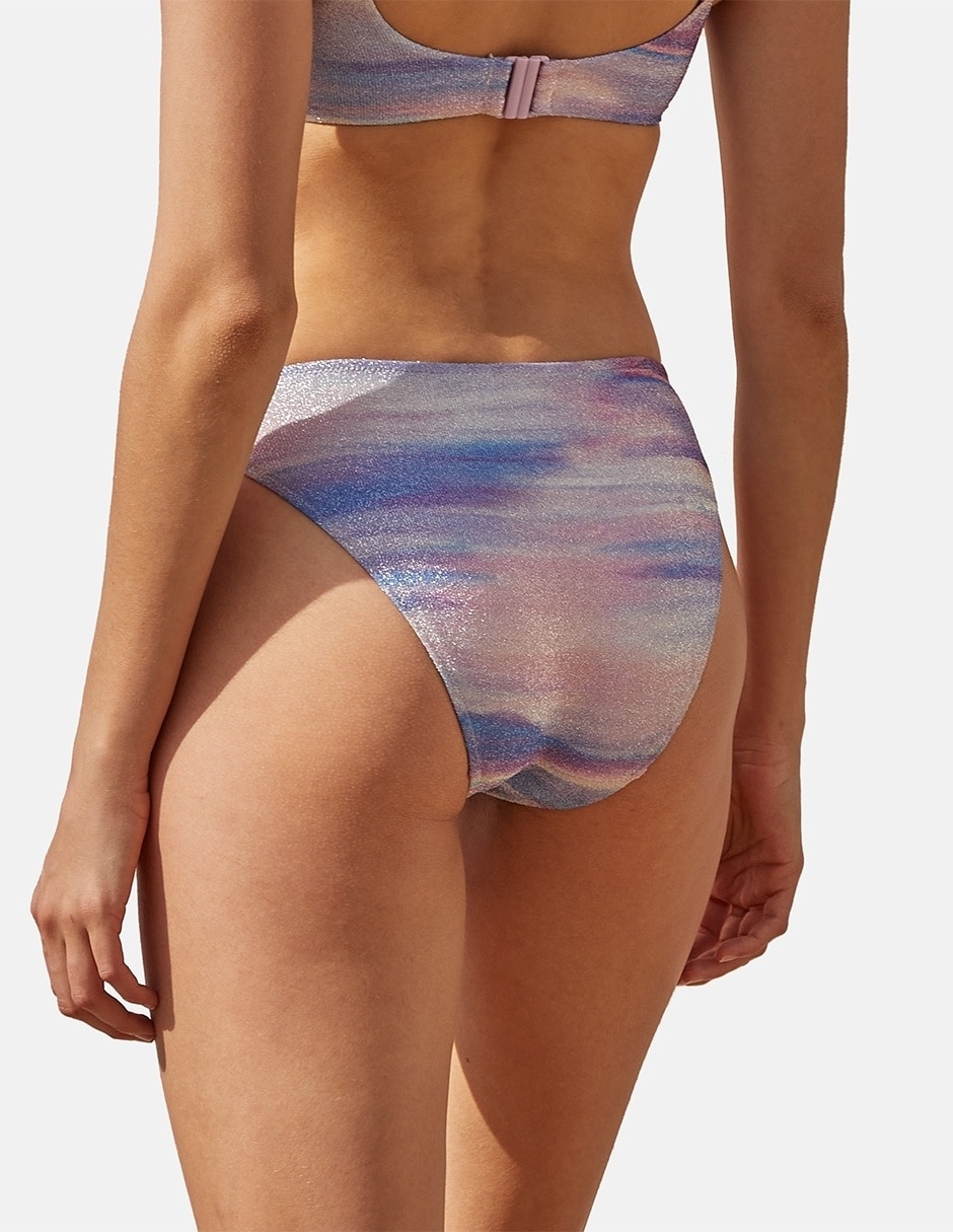 Cheeky bikini estampado floral a la cadera para mujer 3