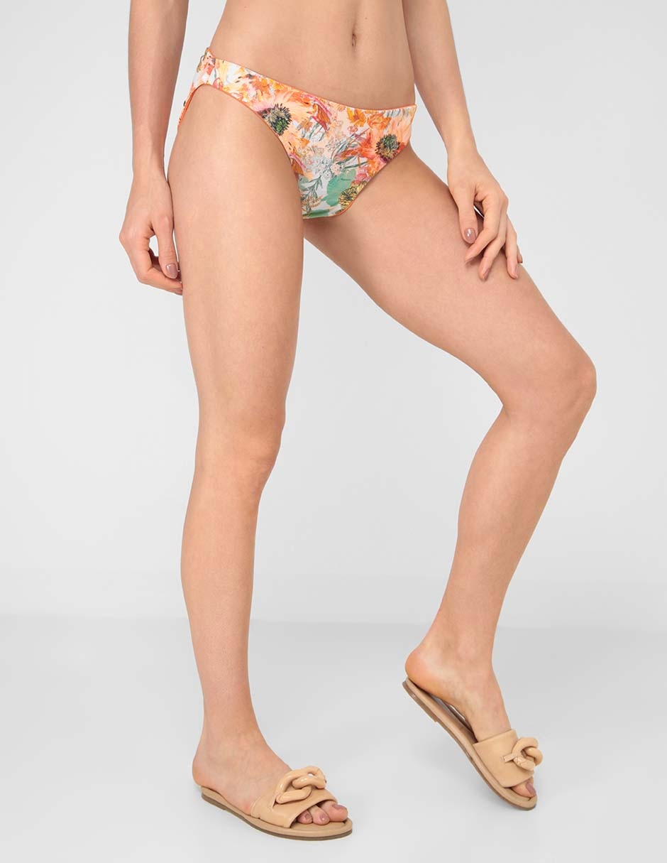 Bikini estampado floral a la cintura para mujer 6