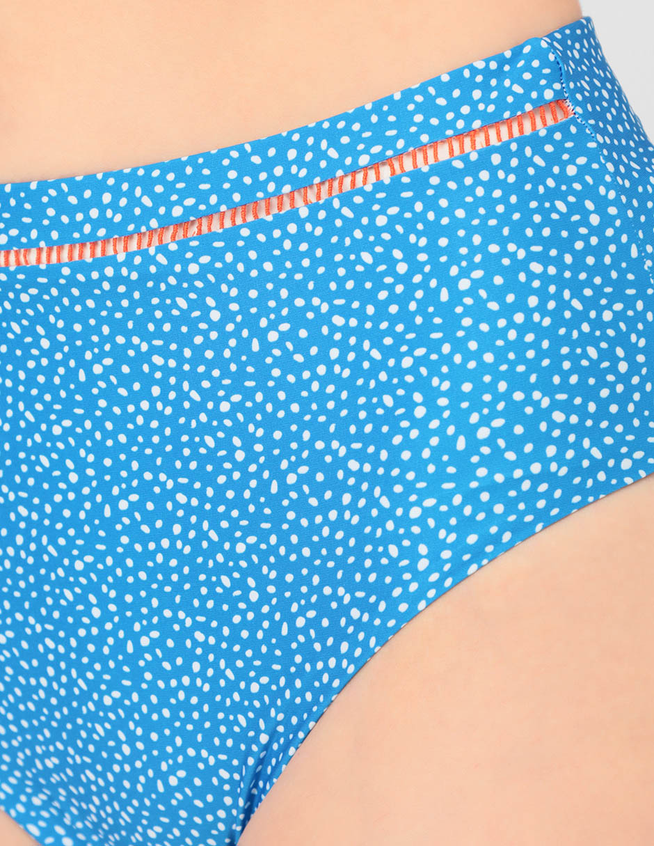 Bóxer bikini Palmacea estampado floral a la cintura para mujer