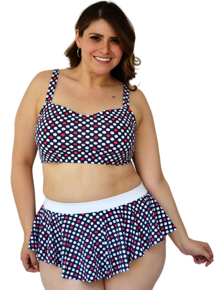Conjunto bikini estampado lunares para mujer Conjunto bikini estampado lunares para mujer