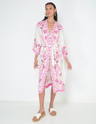 Salida de playa kimono Seafolly para mujer