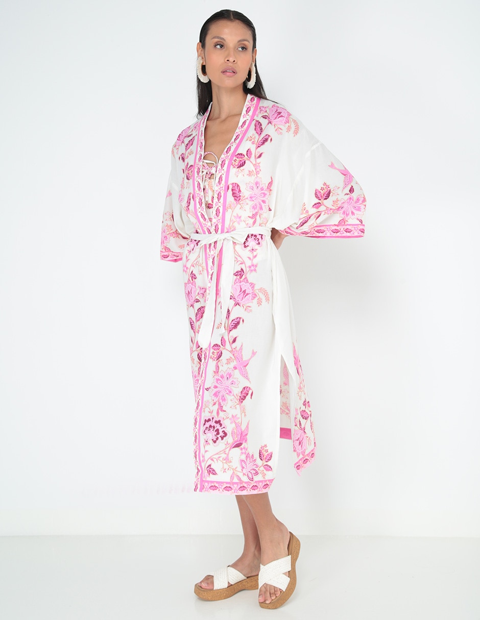 Salida de playa kimono Seafolly para mujer