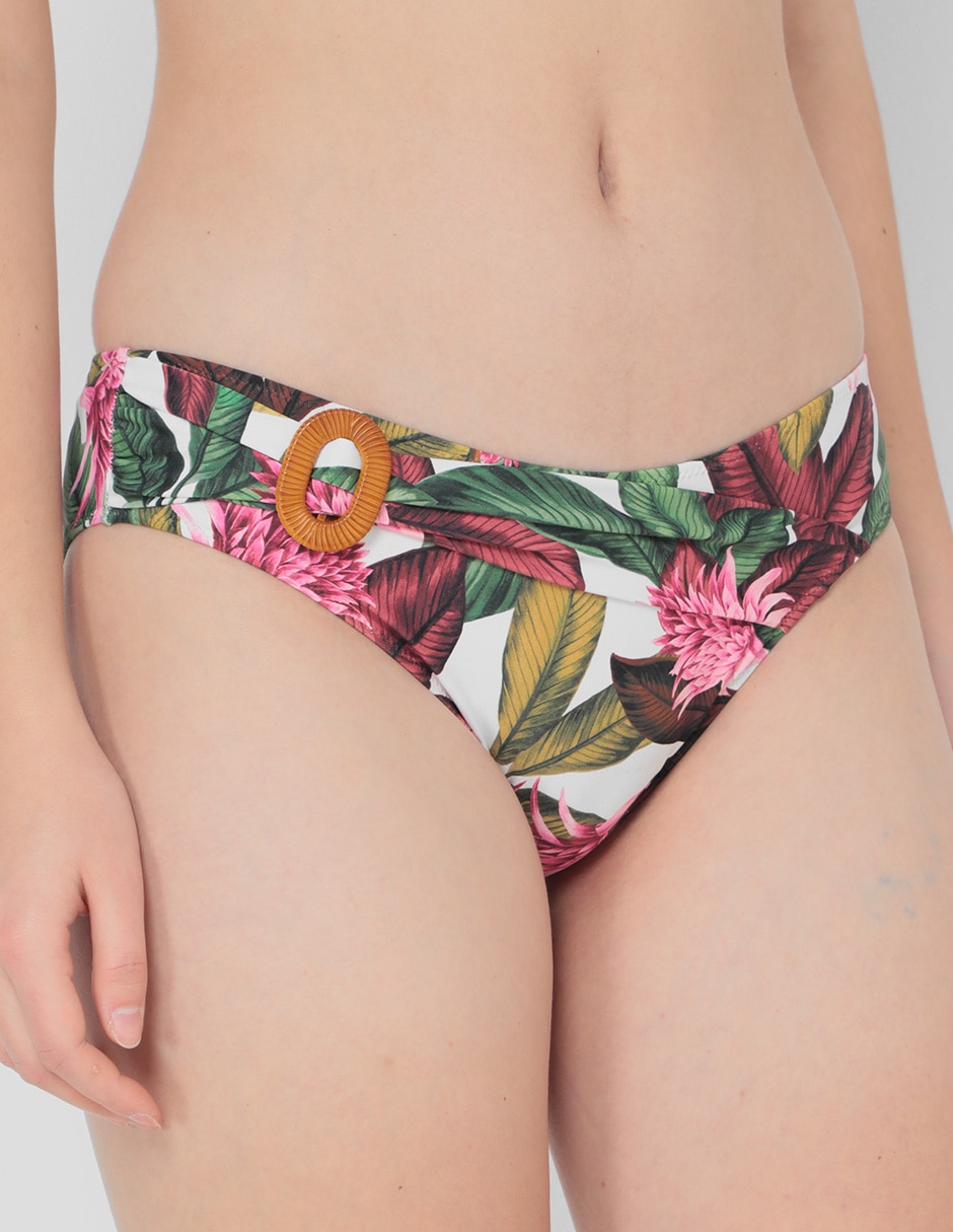 Bikini Selmark floral cadera para mujer