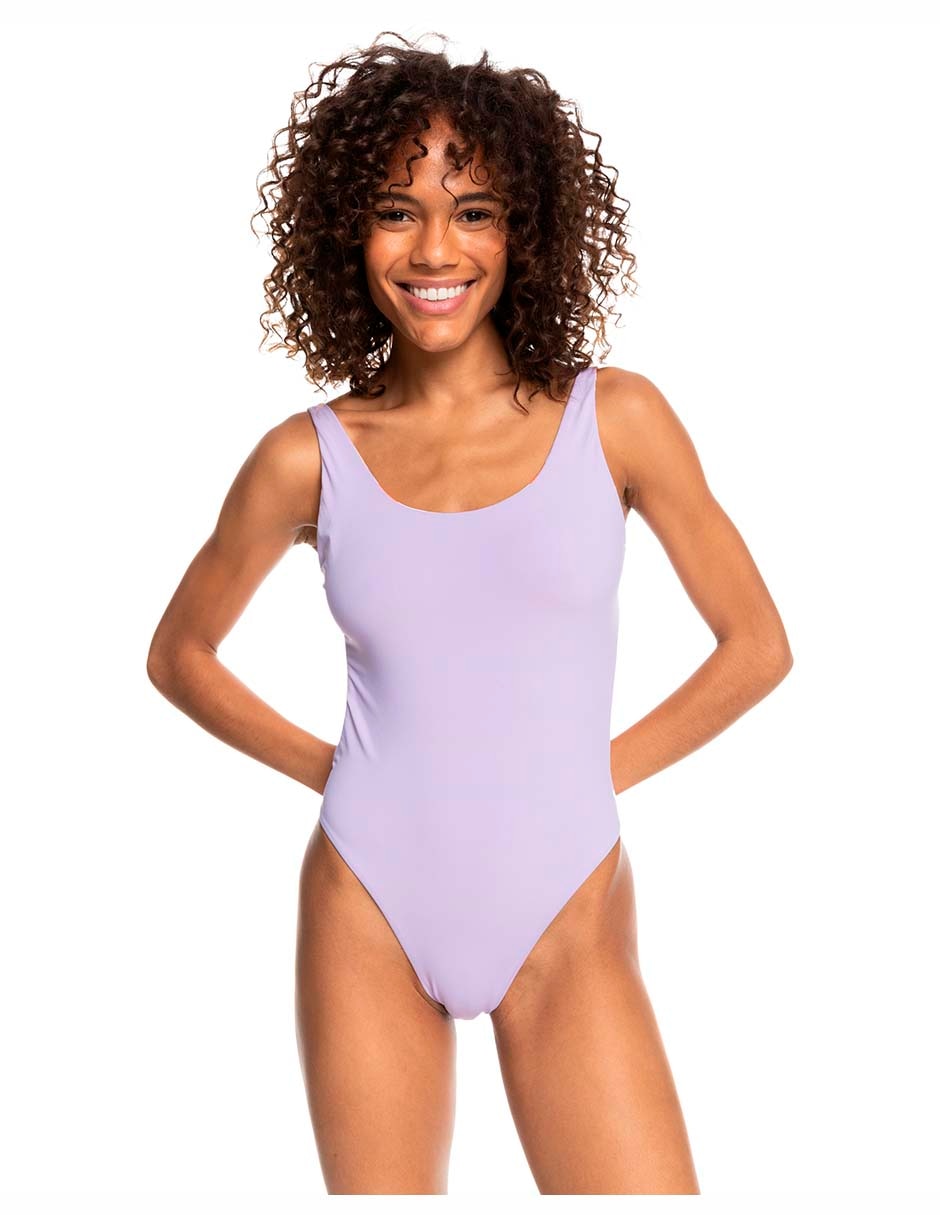 Traje de baño completo Roxy estampado a rayas para mujer