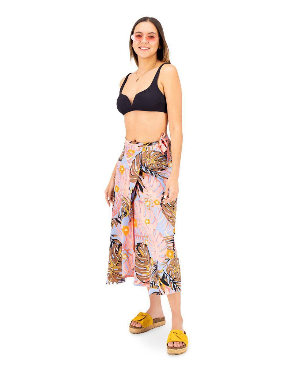 Pareo con estampado floral
