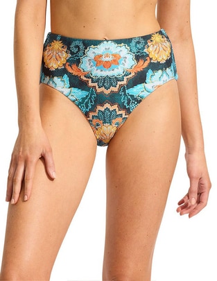 Bikini estampado floral a la cadera para mujer