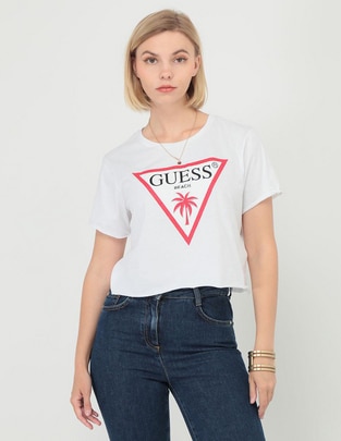 Playera manga corta cuello redondo para mujer