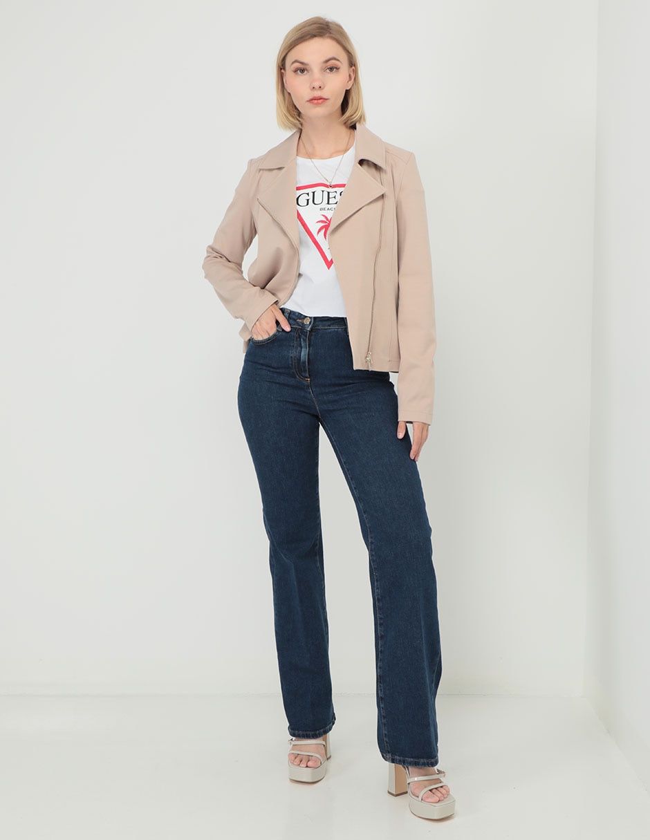 Playera manga corta Guess cuello redondo para mujer