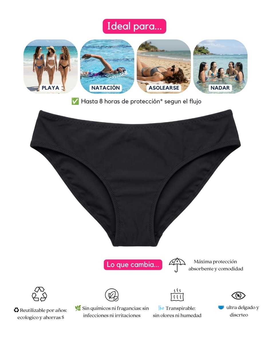Traje de baño menstrual flujo ligero 6