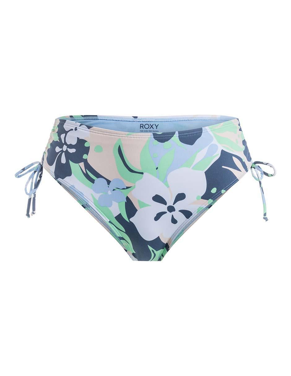 Panty bikini estampado floral a la cadera para mujer