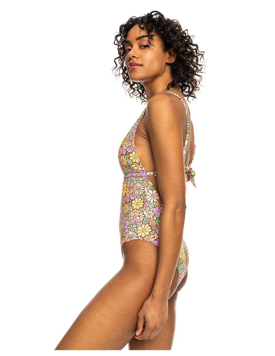 Traje de baño completo estampado floral para mujer