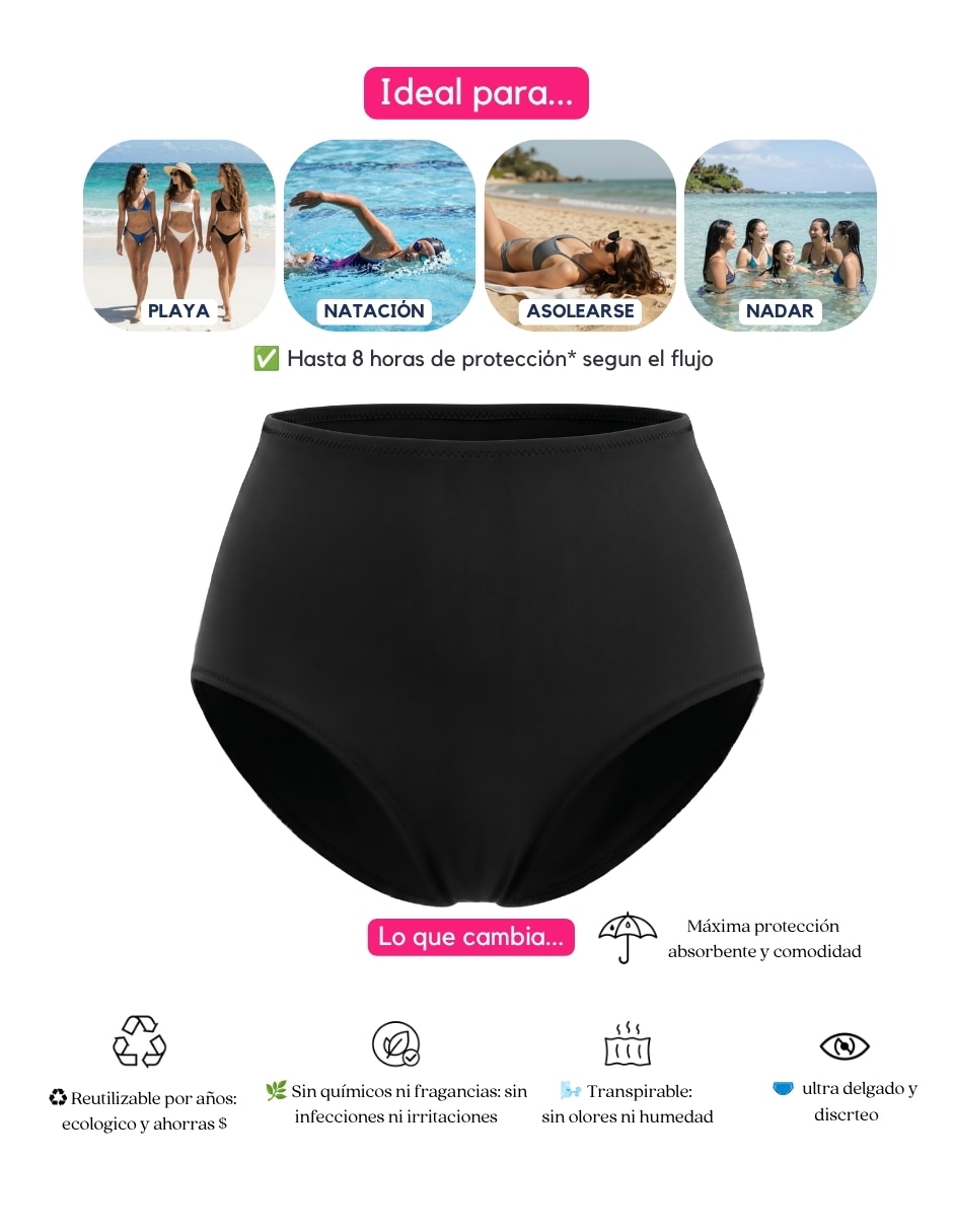 Traje de baño menstrual flujo ligero 5