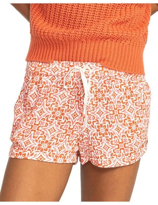 Salida de playa short con elástico para mujer Salida de playa short con elástico para mujer