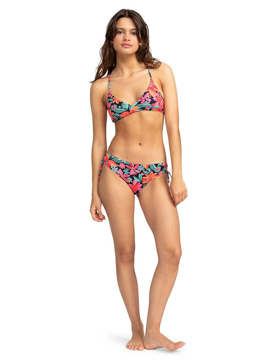 Hipster bikini estampado floral a la cadera para mujer