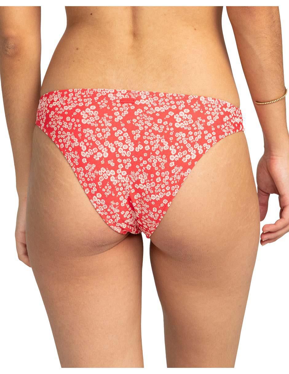 Panty bikini estampado floral a la cadera para mujer 2
