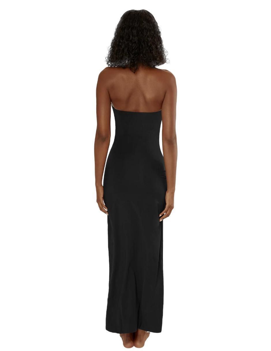 Vestido largo de fiesta escote Regular