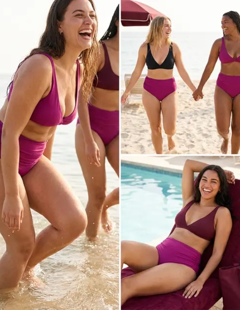 Bikini cintura alta para mujer 7