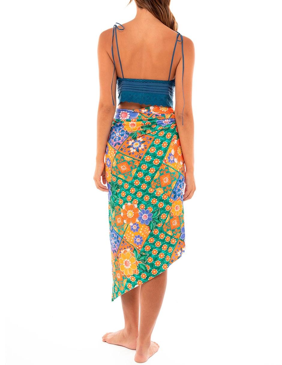 Falda short midi a la cintura 6