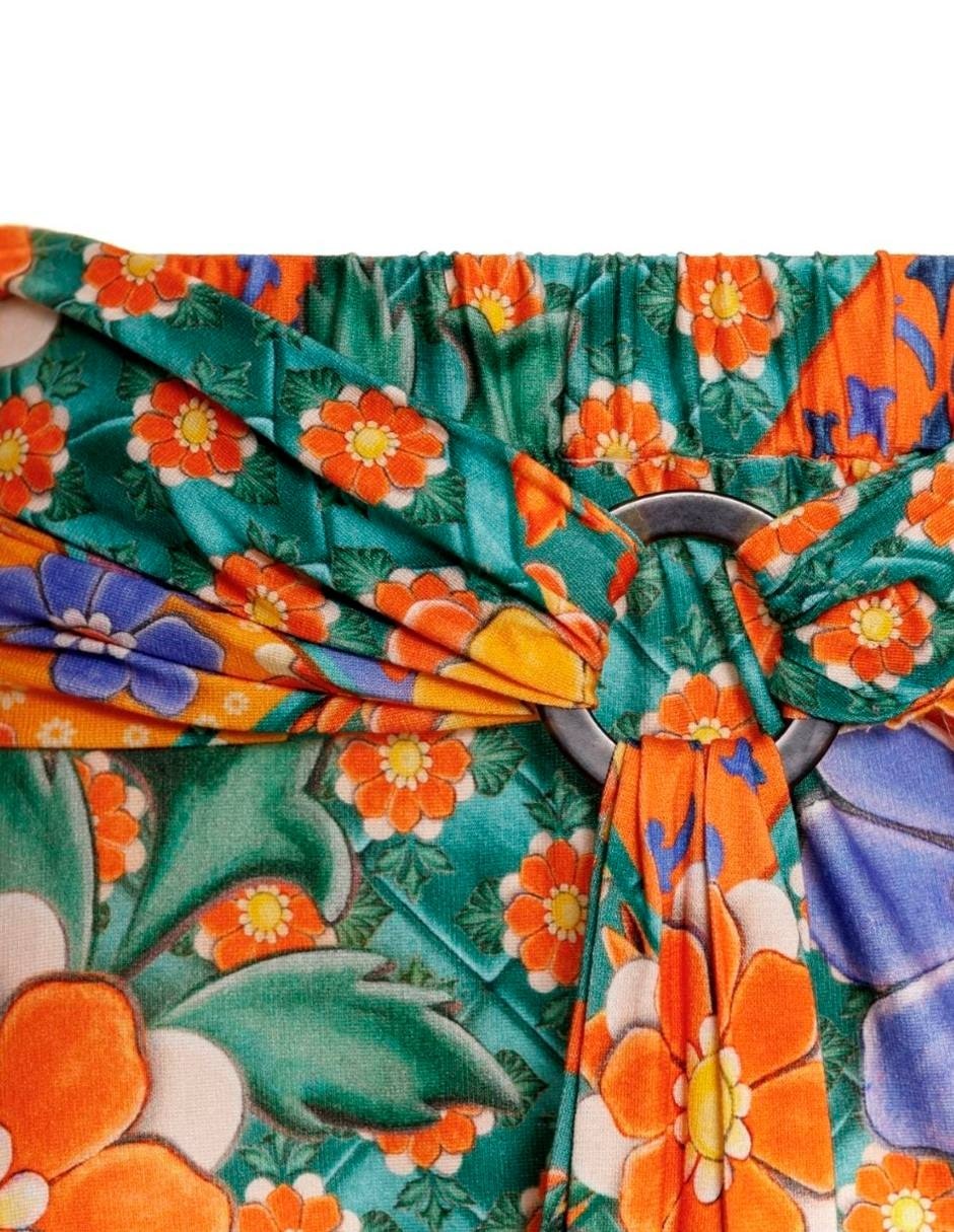 Falda short midi a la cintura 9