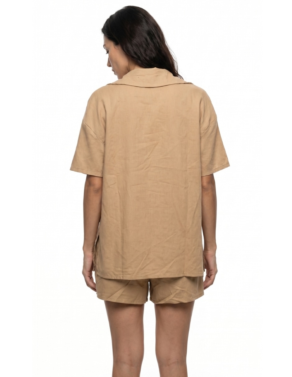 Salida de playa con botones para mujer 4