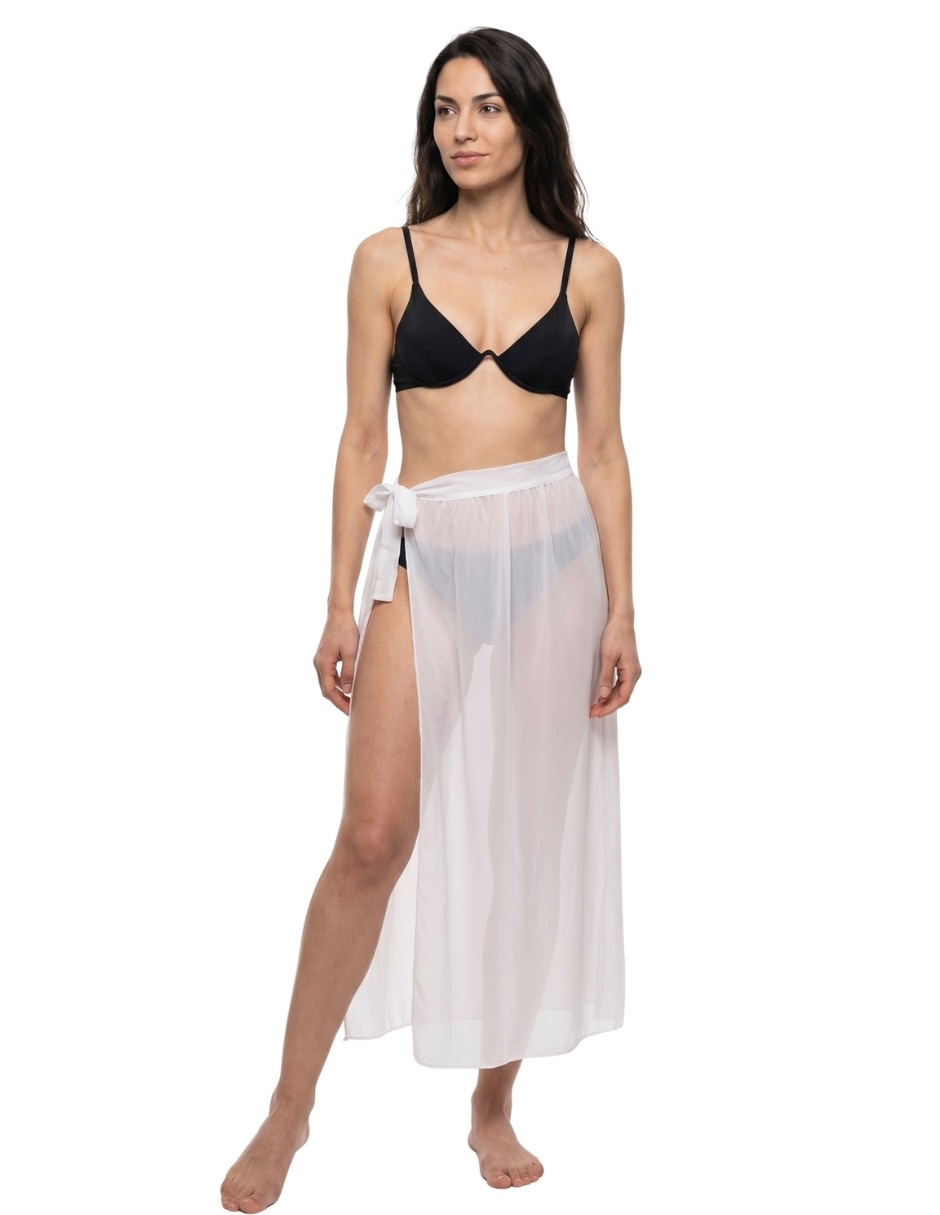 Salida de playa falda alma de mar con amarre para mujer