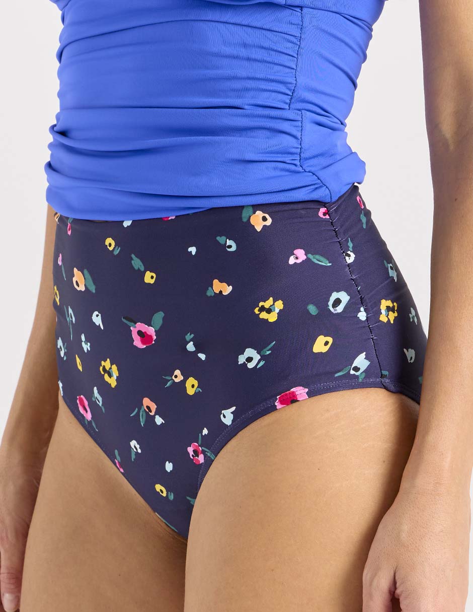 Hipster bikini estampado floral a la cadera para mujer 4