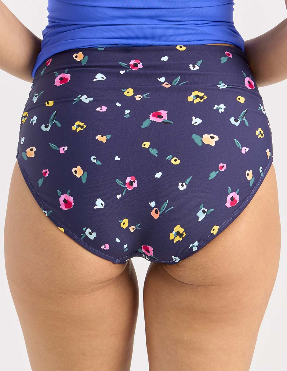 Hipster bikini estampado floral a la cadera para mujer 3