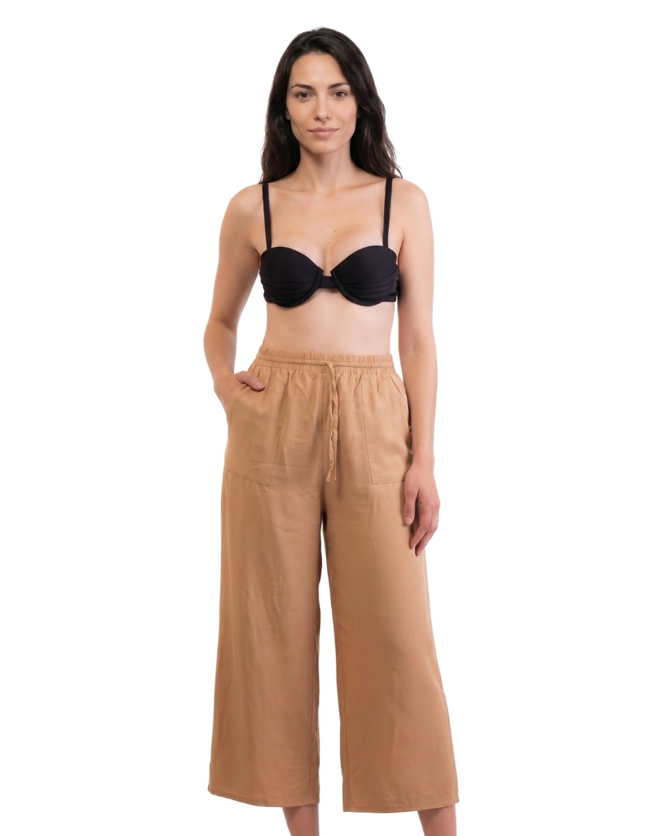 Salida de playa pantalón alma de mar con bolsillos para mujer