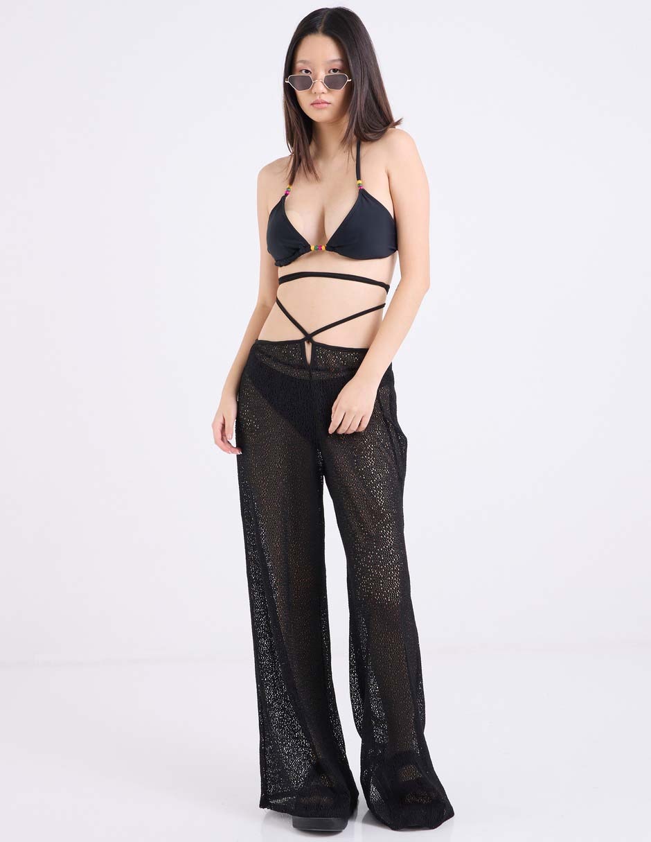 Top bikini That's It estampado liso para mujer