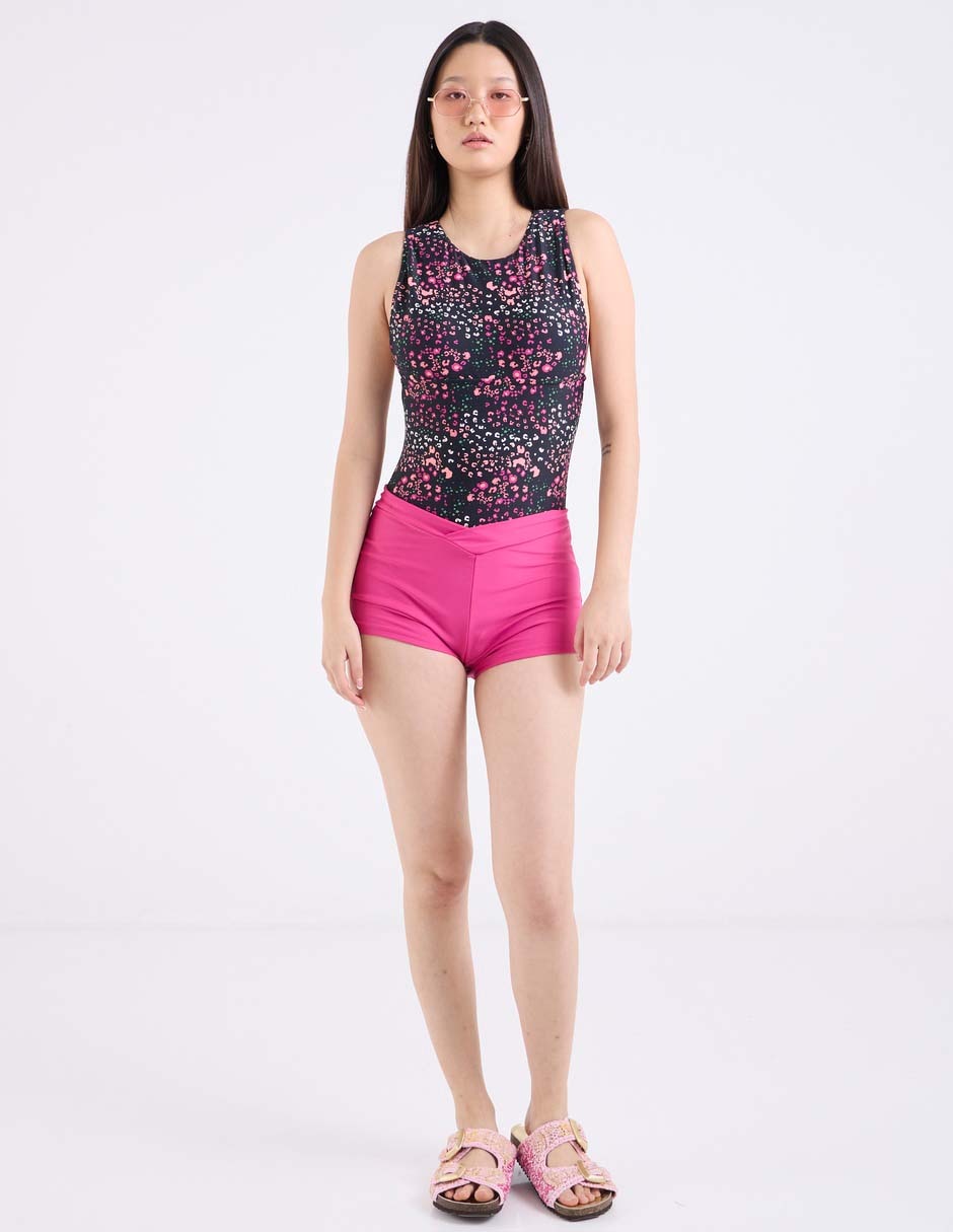 Shorty bikini a la cintura para mujer