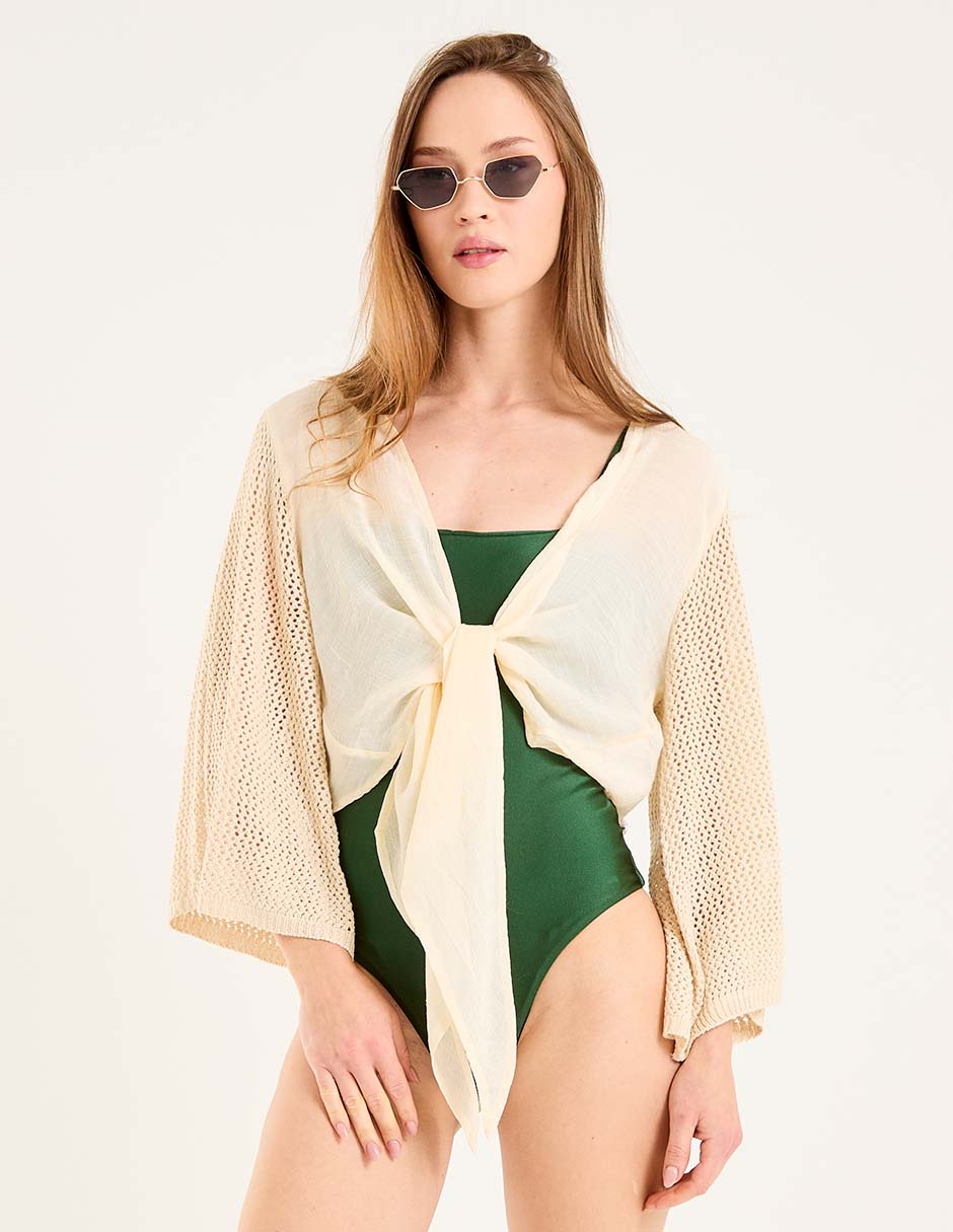 Salida de playa blusa Map para mujer