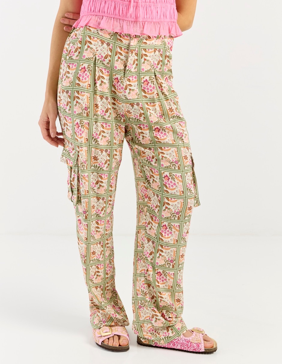 Pantalón cargo regular para mujer Pantalón cargo regular para mujer
