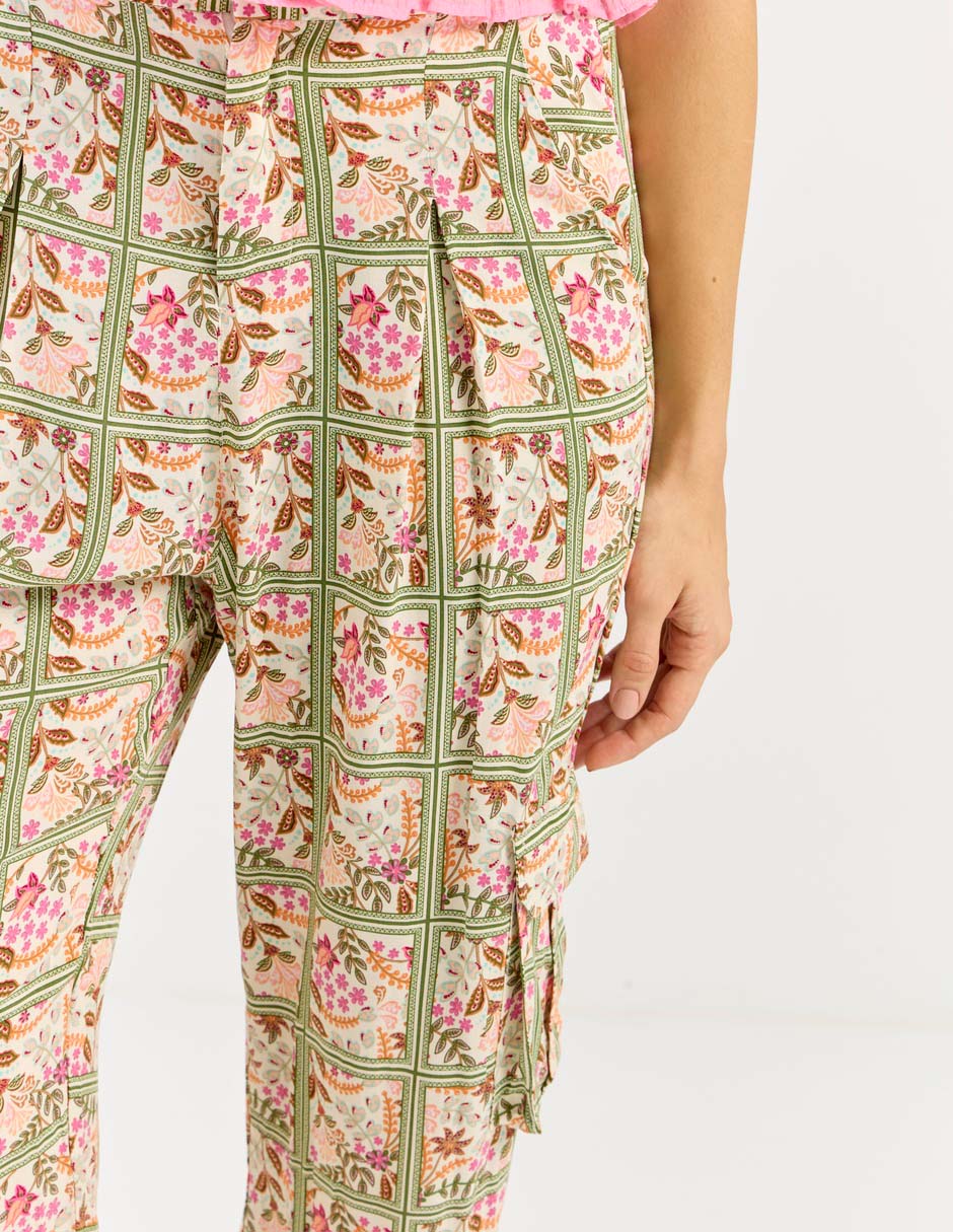 Pantalón cargo regular para mujer 2