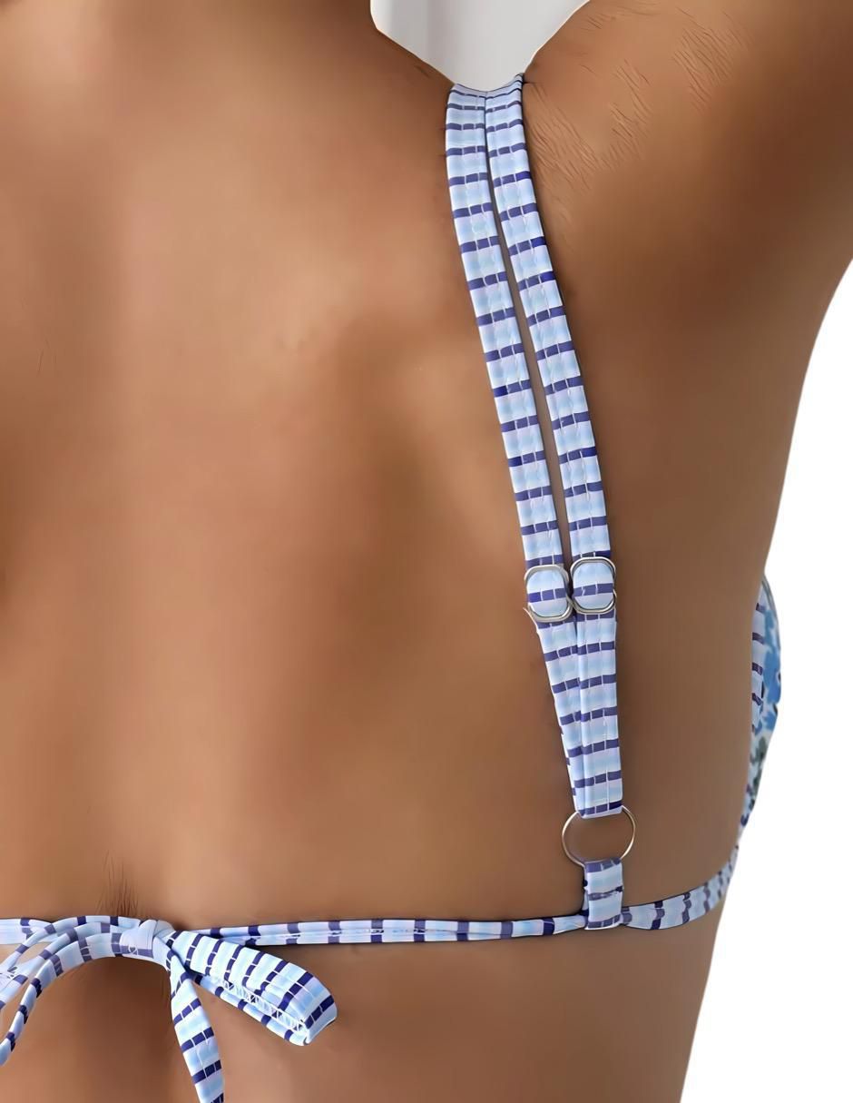 Conjunto bikini estampado floral para mujer