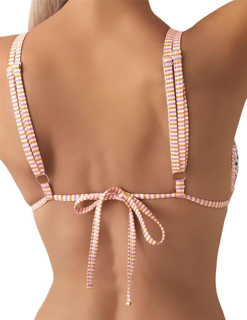 Conjunto bikini estampado floral para mujer