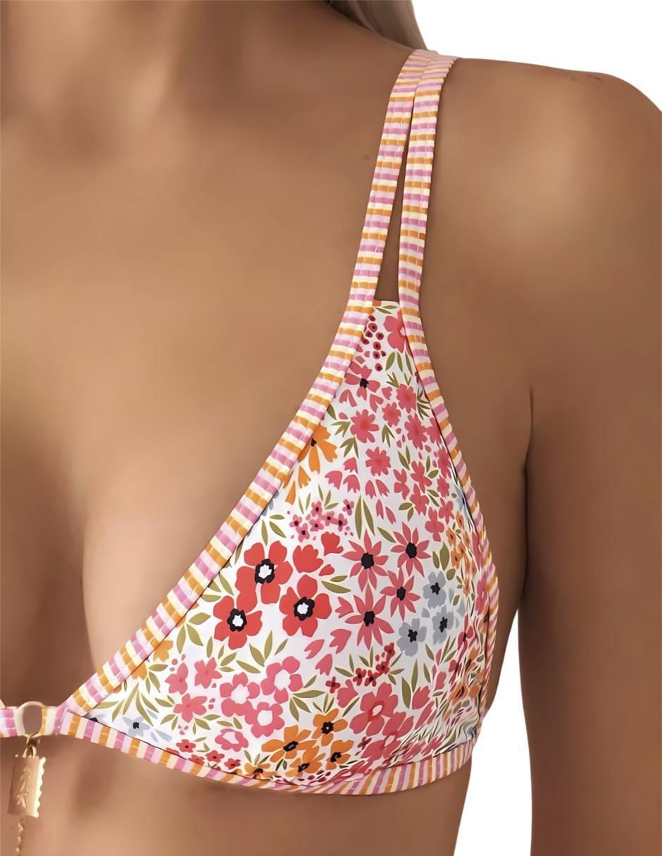 Conjunto bikini estampado floral para mujer