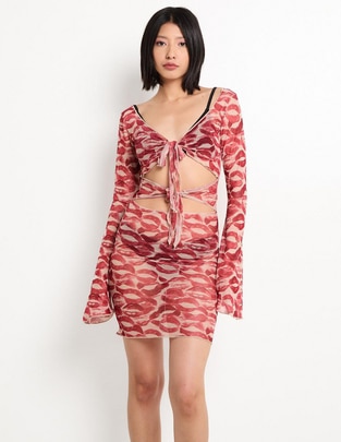 Salida de playa vestido F**k para mujer