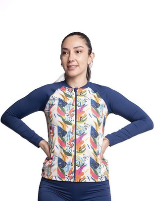 Wetshirt estampado floral para mujer Wetshirt estampado floral para mujer