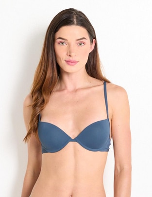 Top bikini Calvin Klein con copa push up para mujer