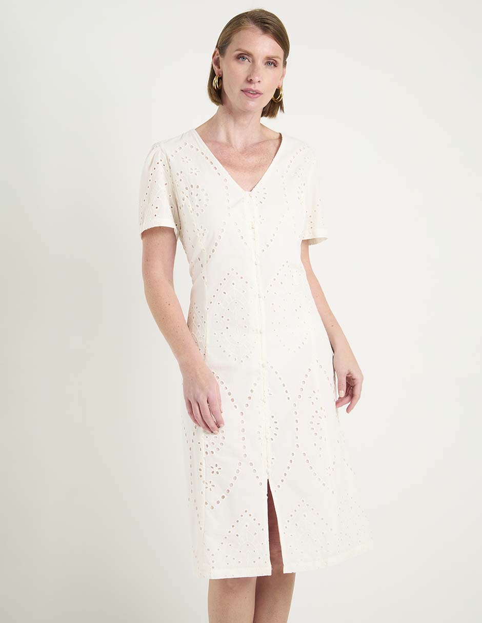 Salida de playa vestido con botones para mujer