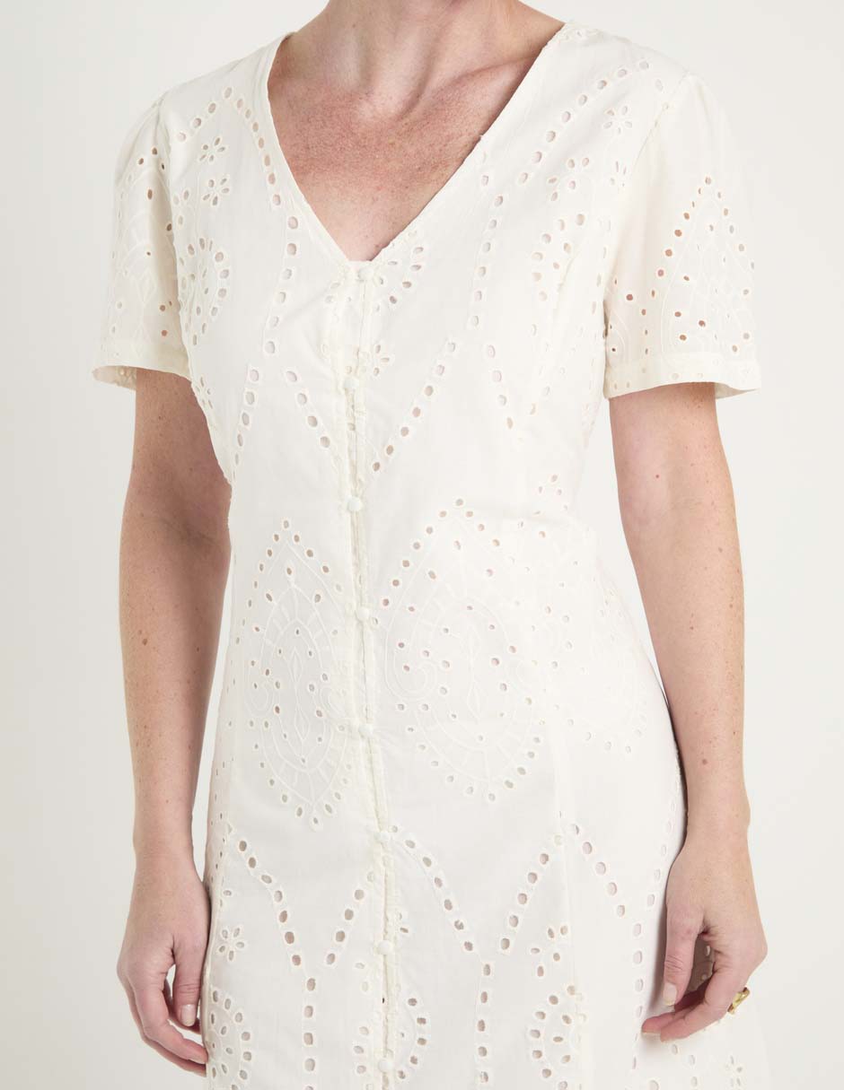 Salida de playa vestido Lieb con botones para mujer