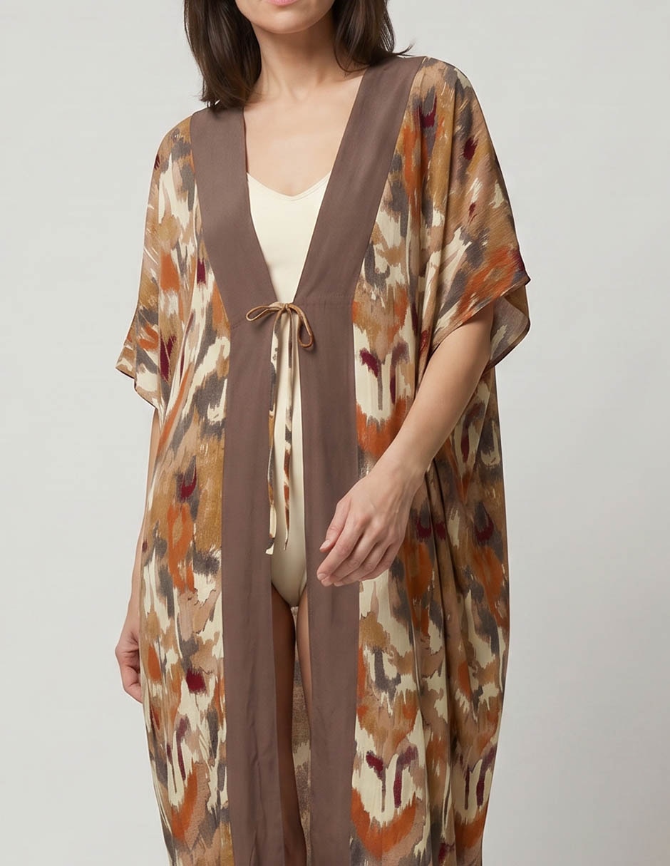 Kimono de playa gráfico para mujer 3