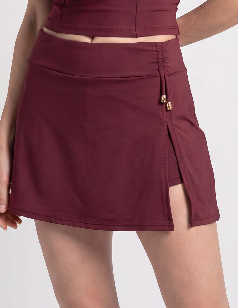 Falda short a la cintura para mujer 2