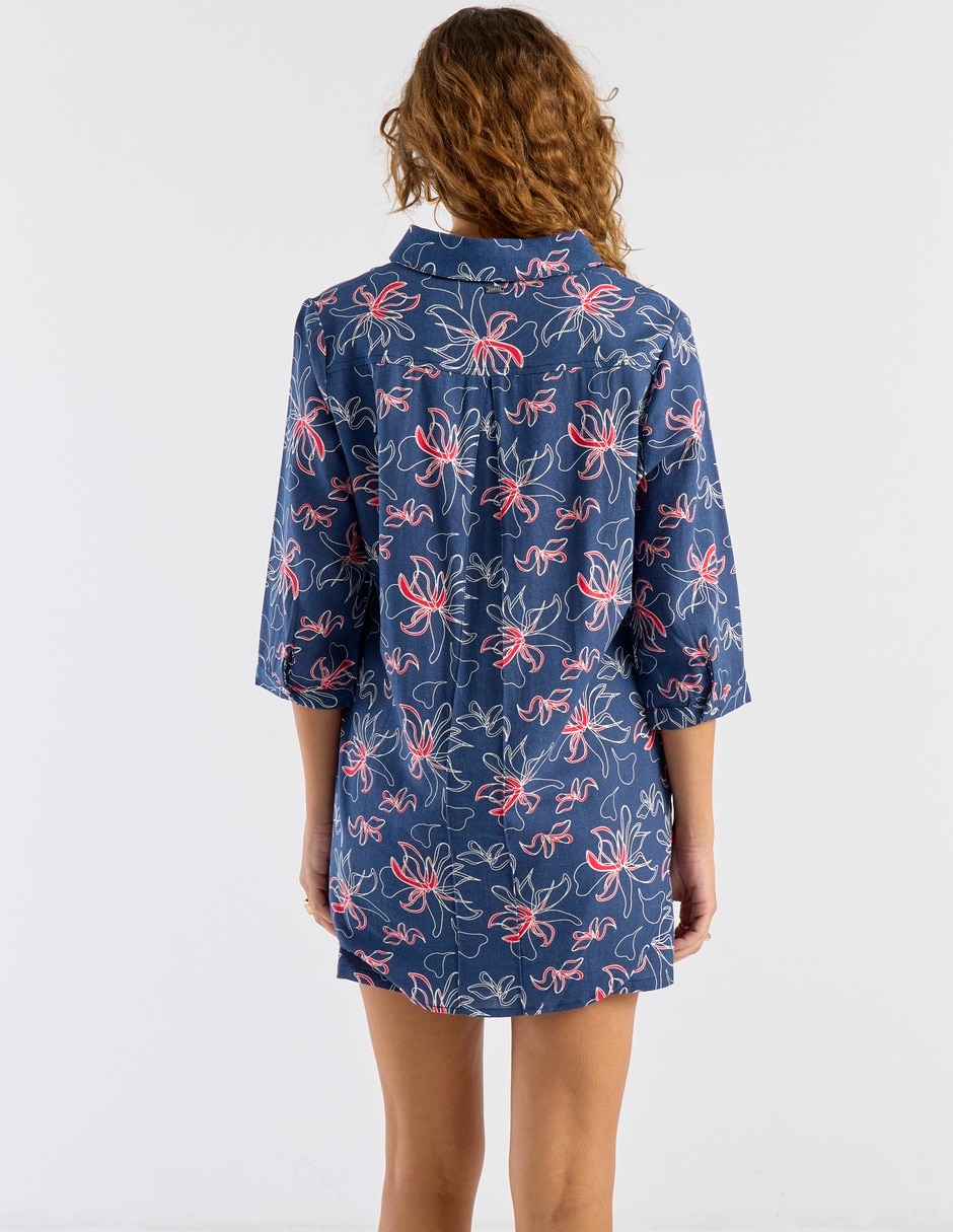 Blusa camisera manga 3/4 para mujer 12