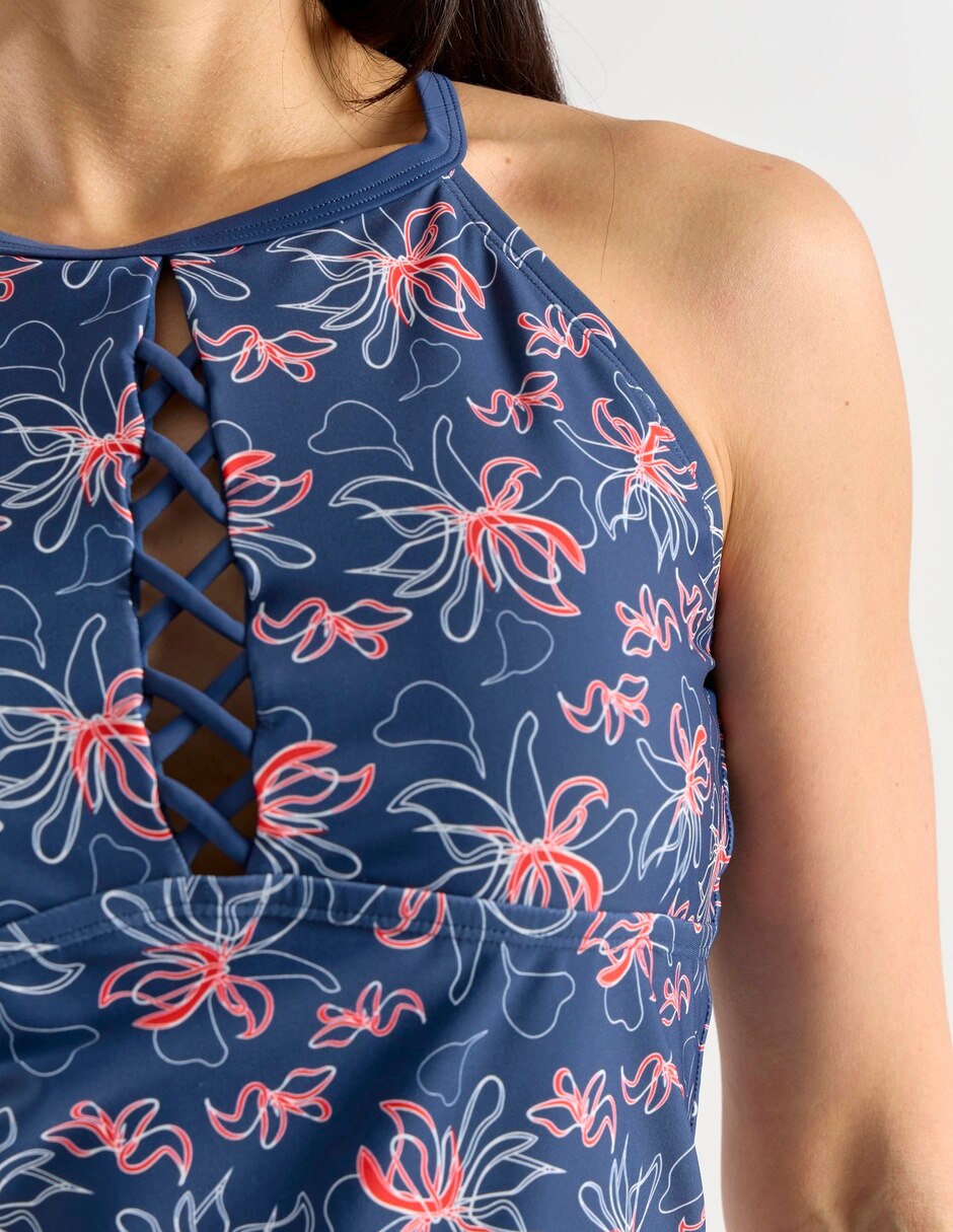 Top bikini estampado floral para mujer 4