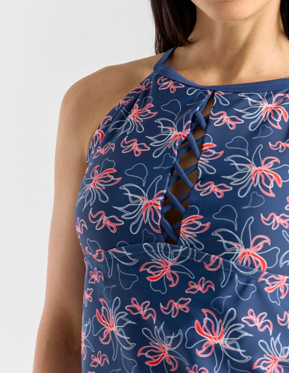 Top bikini estampado floral para mujer 5